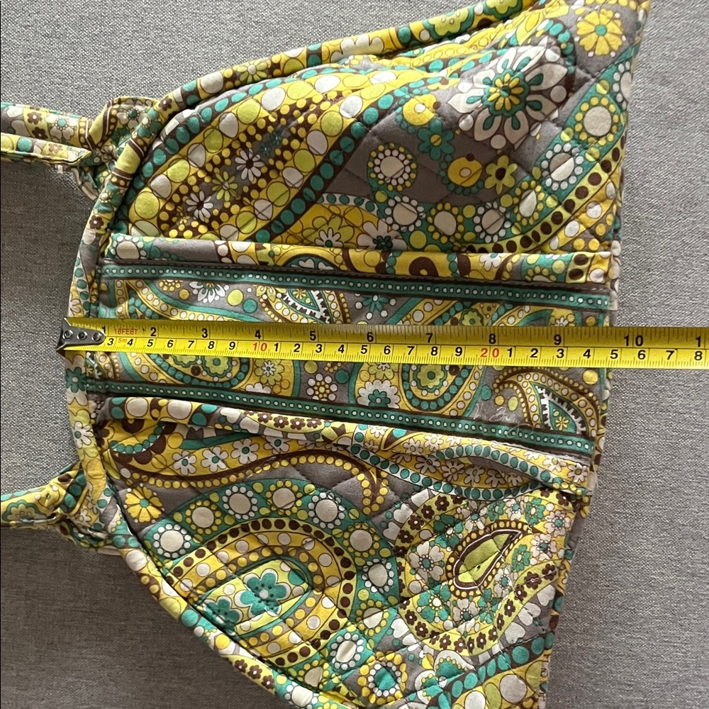 Vera Bradley Lemon Parfait Paisley Kiss lock Bag - Picture 13 of 16